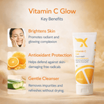 Vitamin C skincare product with benefits listed on a beige background XCosmetics | Cream X Emirates