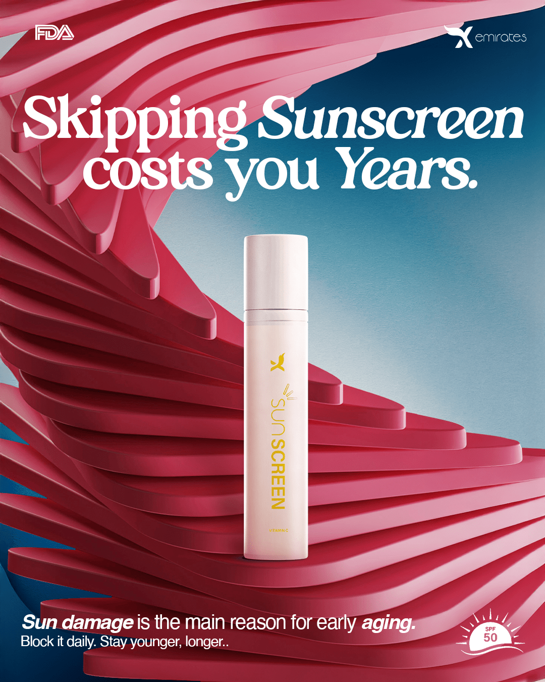 2-in-1 Sunscreen + Moisturiser SPF 50+