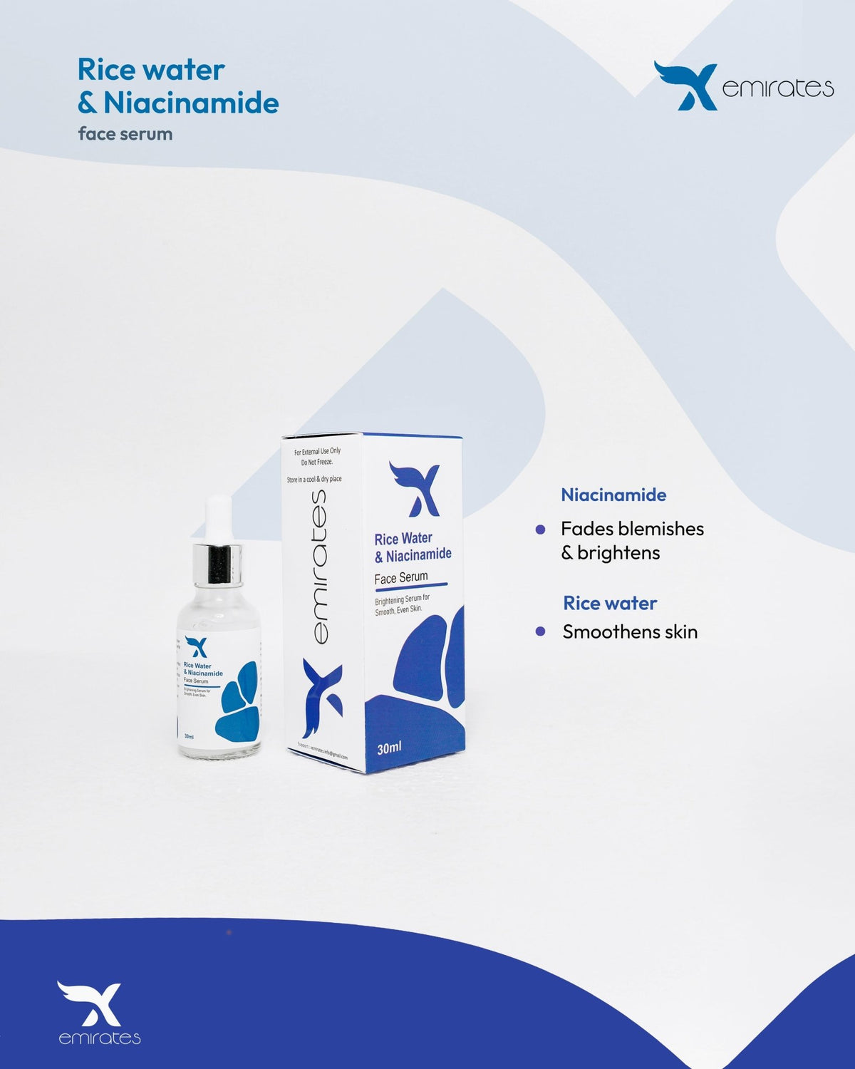 Rice water & Niacin-amide Serum - cream x emirates
